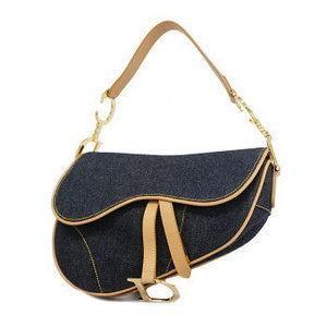 Christian Dior Saddle Denim Shoulder Bag